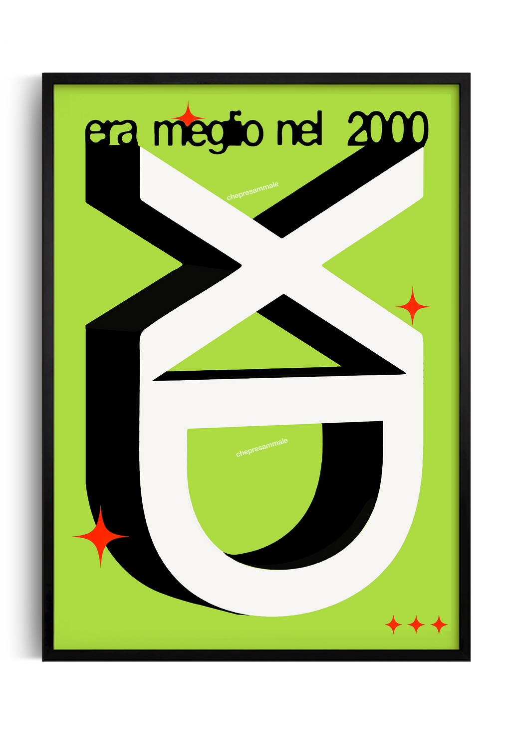 Poster - Era meglio nel 2000 Ed.3