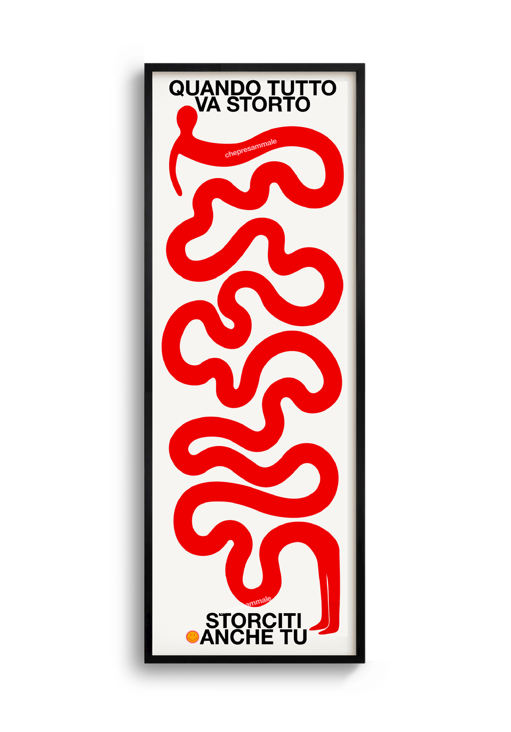 Poster quanto tutto va storto stampa artistica  per soggiorno