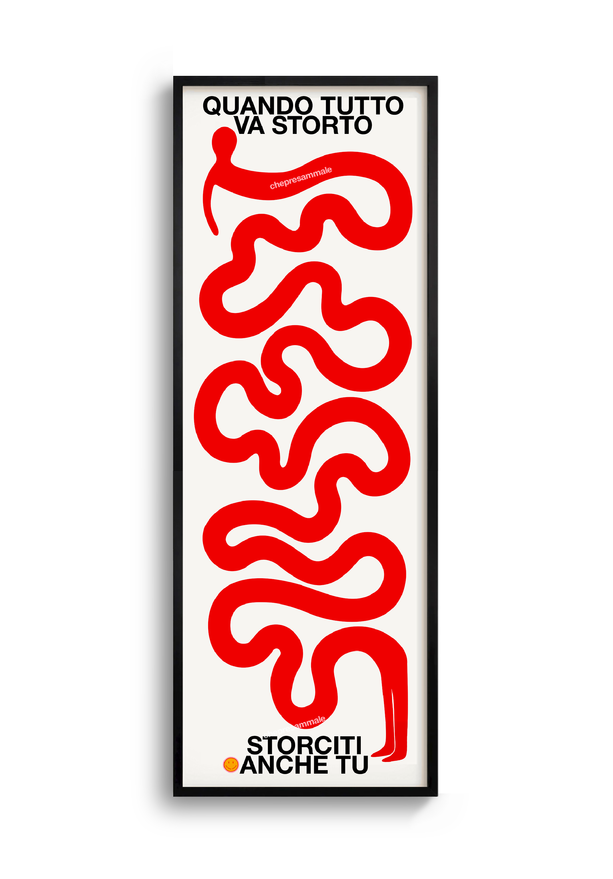 Poster quanto tutto va storto stampa artistica  per soggiorno