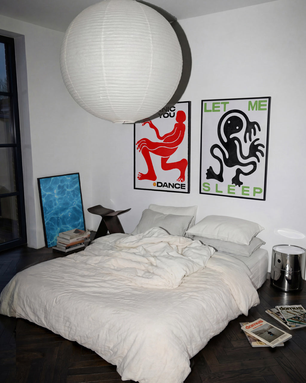 poster artistico camera da letto arredamento moderno colorato