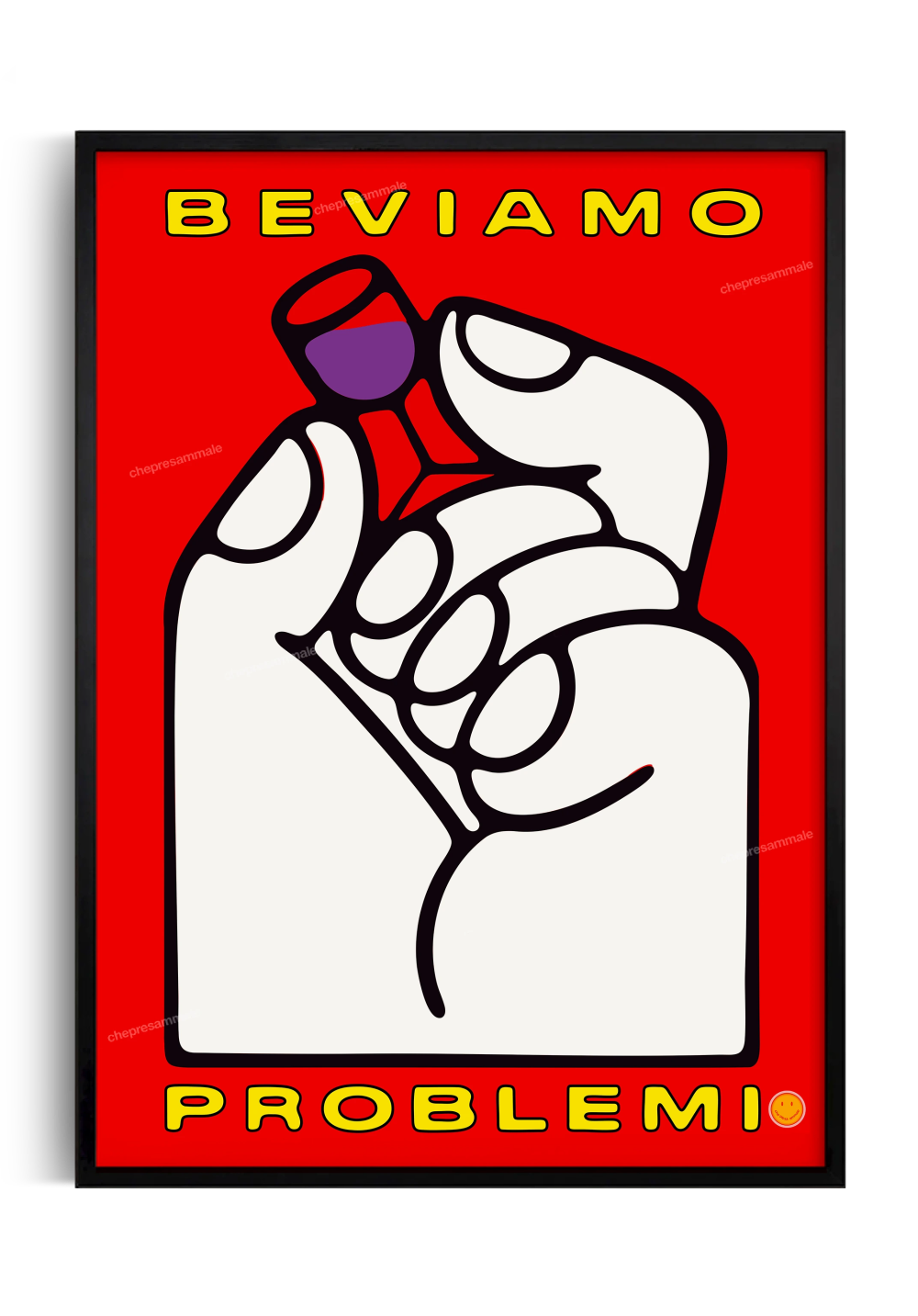 Poster problemi stampa artistica musica elettronica per soggiorno