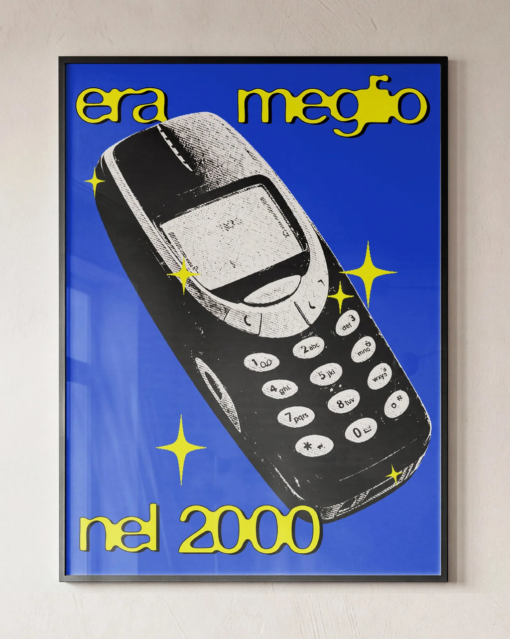 poster blu giallo 30x40cm chepresammale