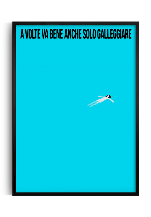 poster celeste frase motivazionale 