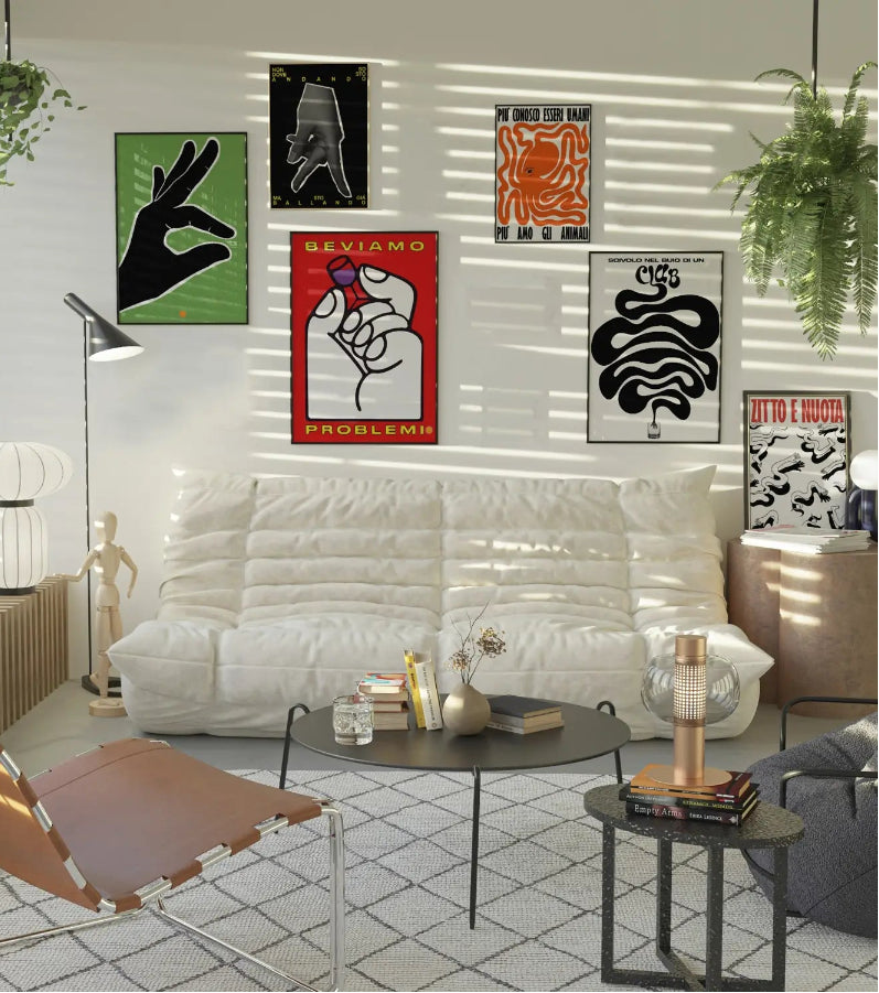 poster musica ironico per arredamento moderno