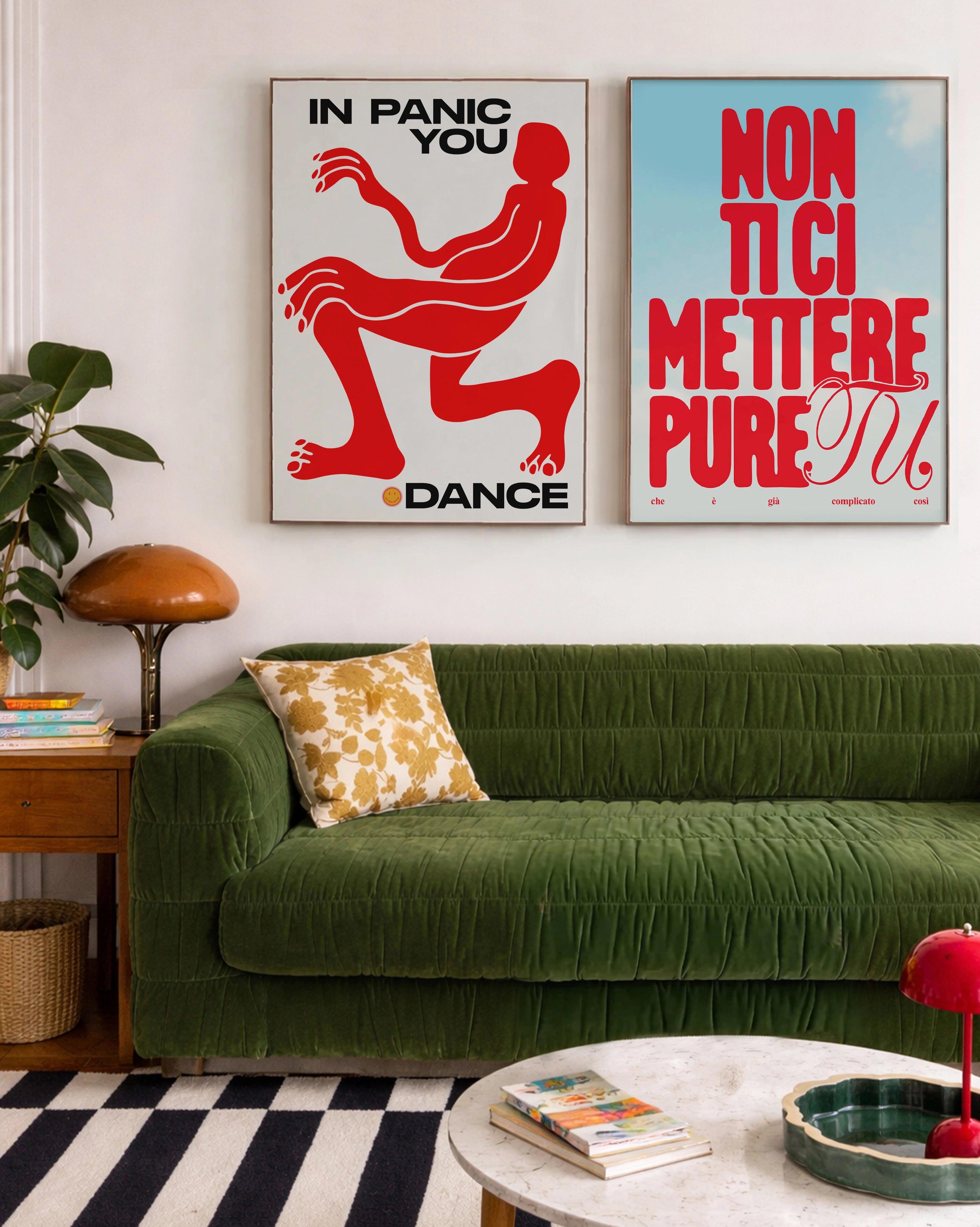 poster colorati musica ironici arredamento moderno