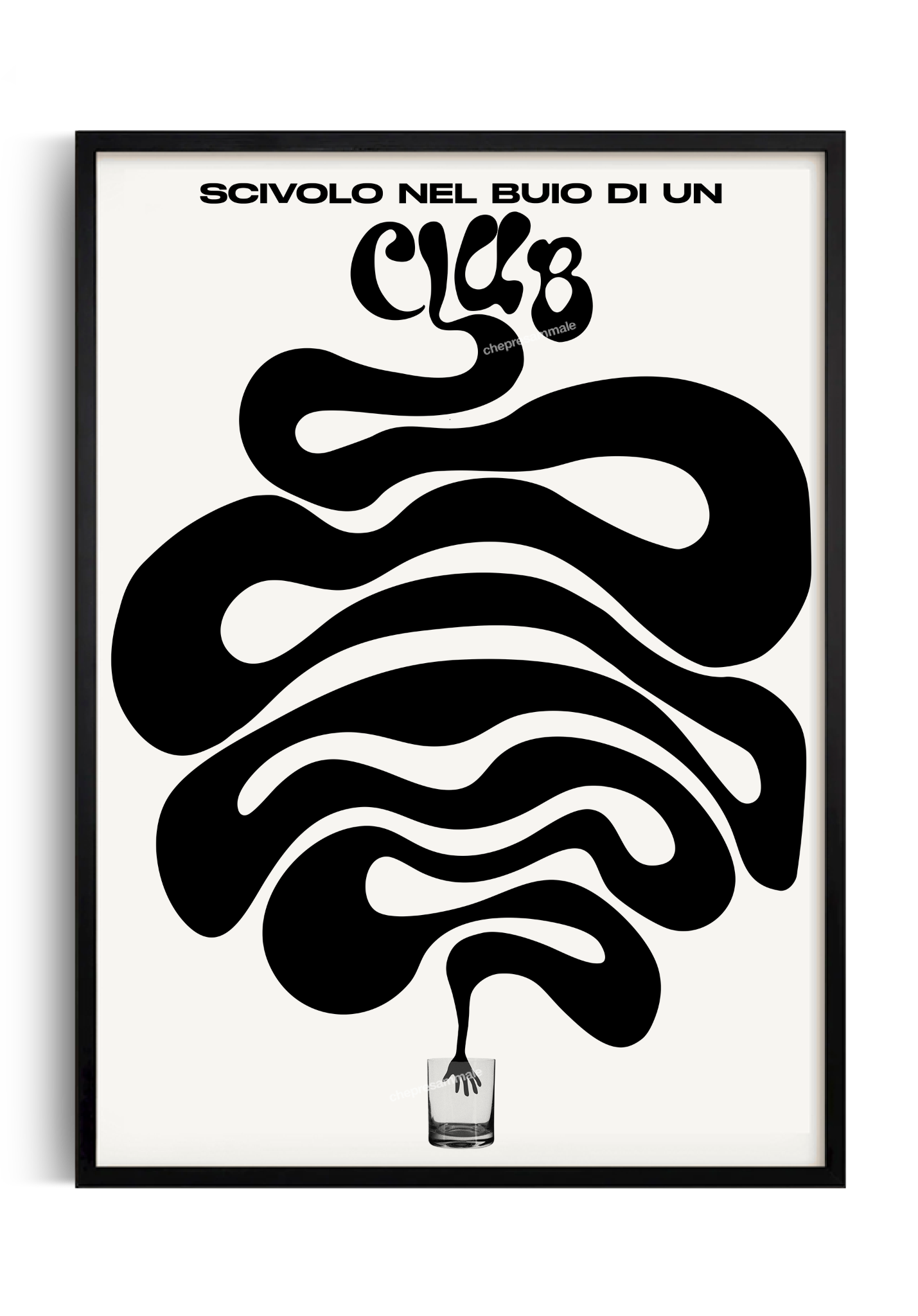 poster club musica techno