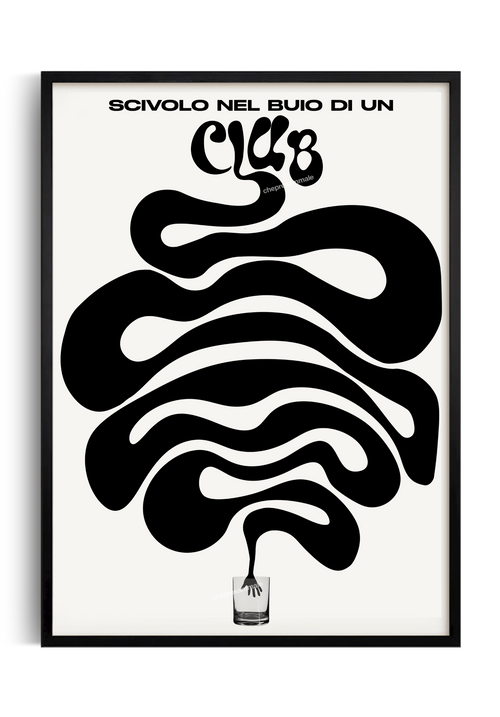 poster club musica techno