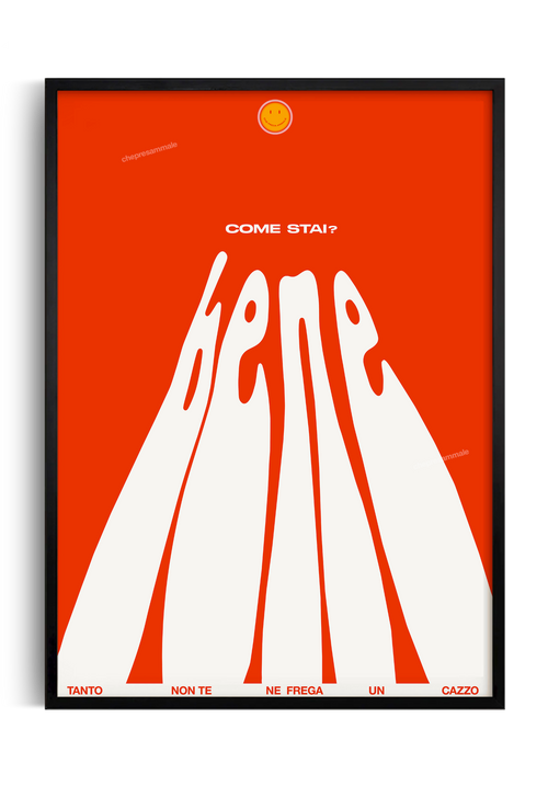 poster come stai ironico arredamento creativo 