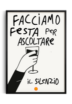 poster facciamo festa poster musica