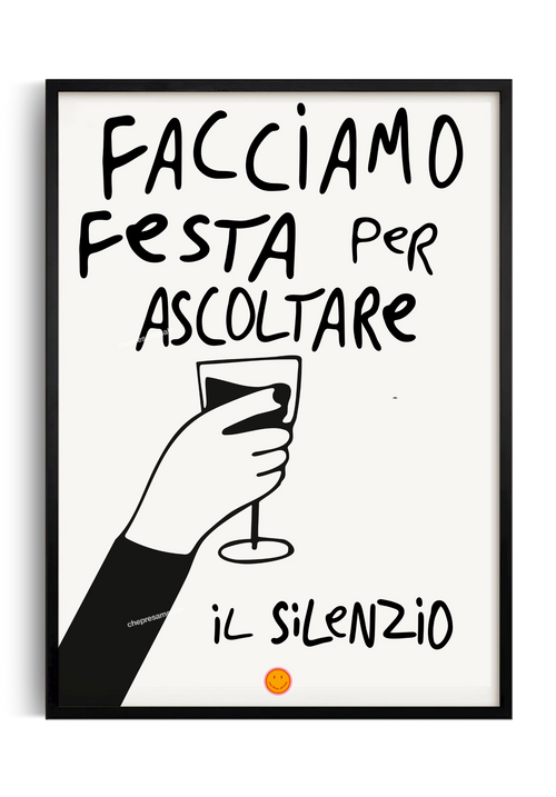 poster facciamo festa poster musica