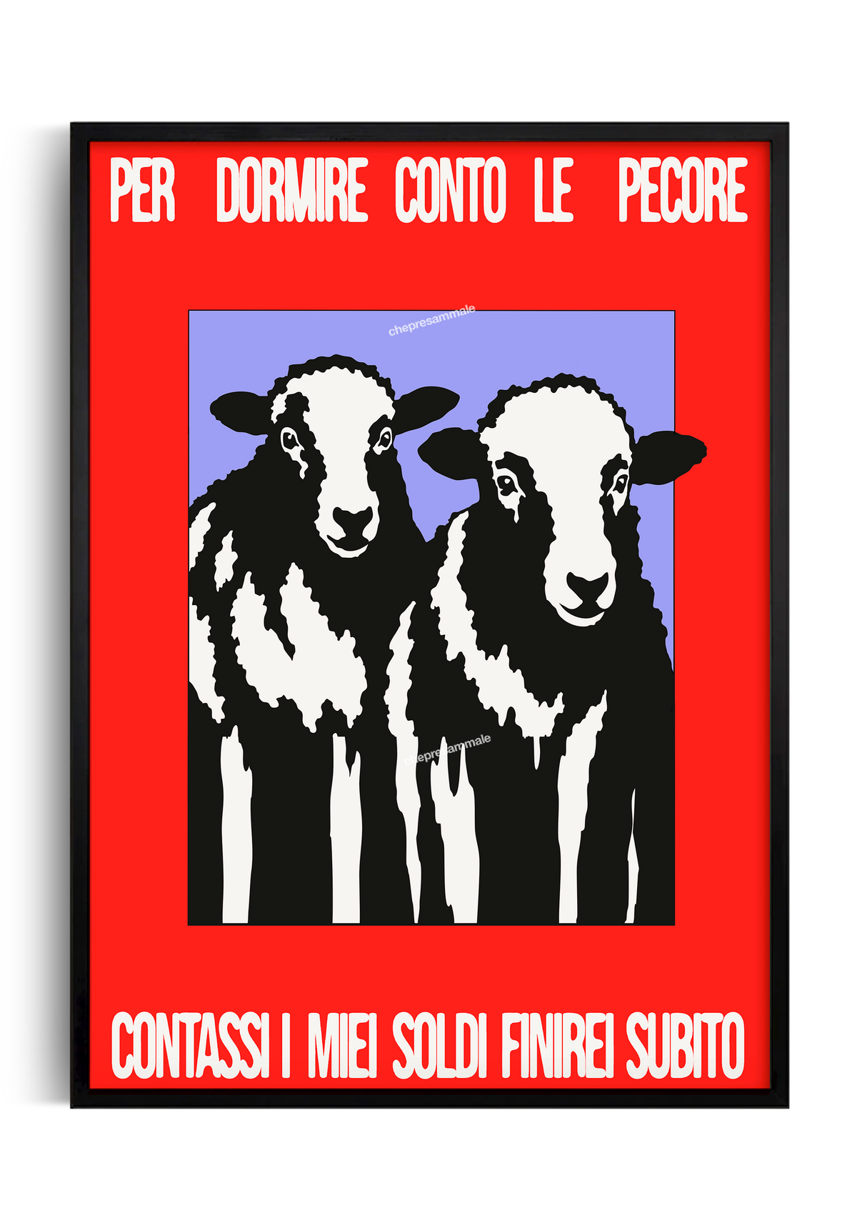 poster frase divertente poster animali 