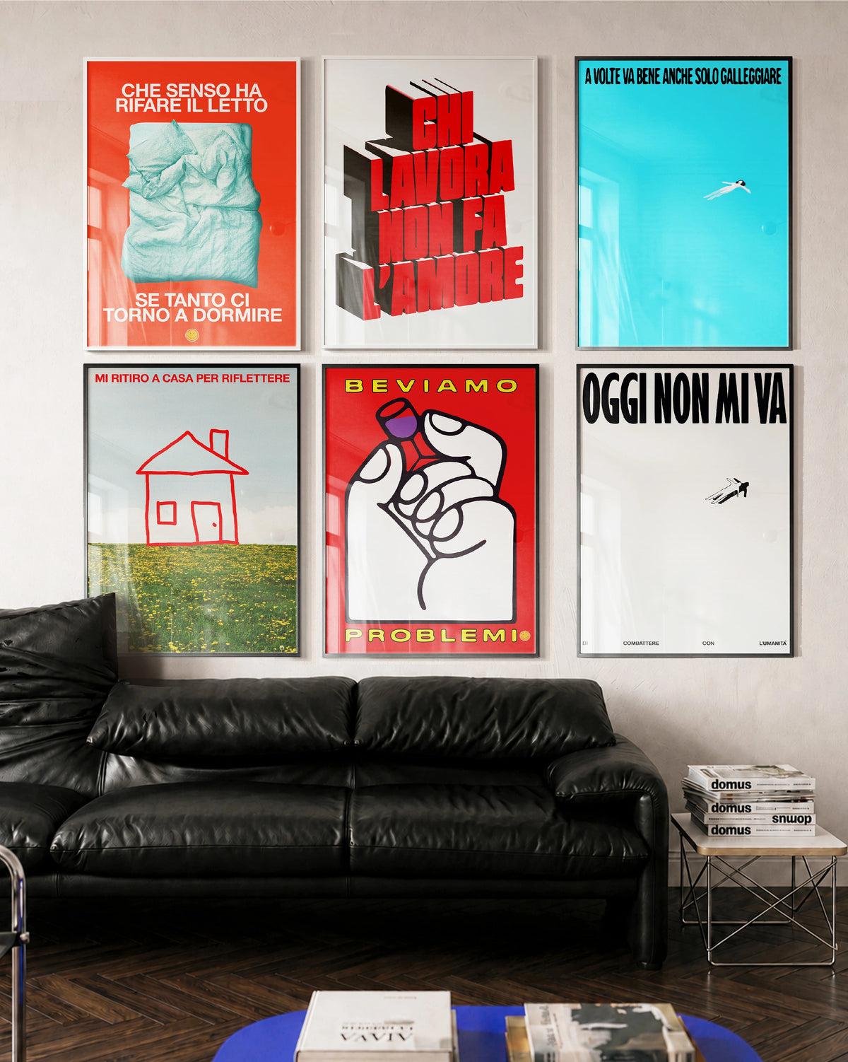poster manifesti colorati frasi divertenti