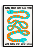 poster serpente colorato arredamento casa