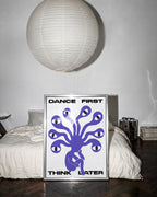 poster music dance bianco viola 