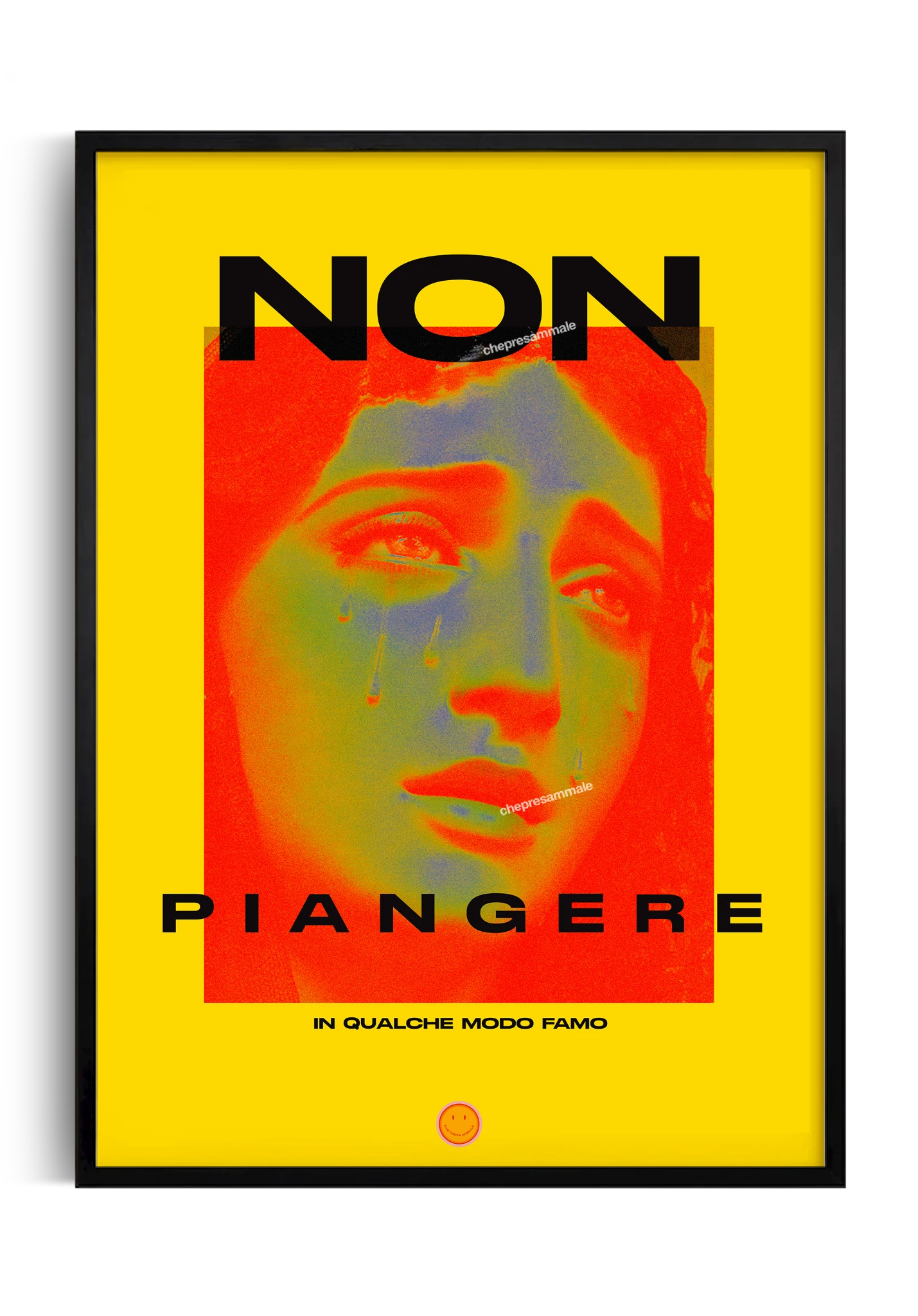 poster non piangere quadro 
