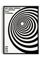 poster tunnel interior design poster motivazionale