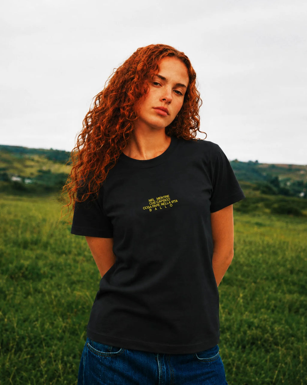 t-shirt nera unisex musica techno 